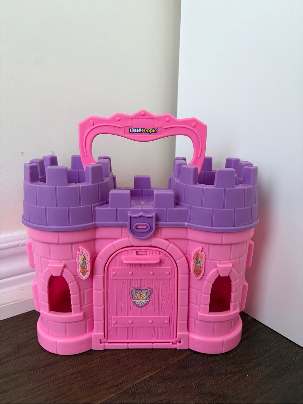 Fisher-Price Little People Pink and Purple Castle Playset Carry Case